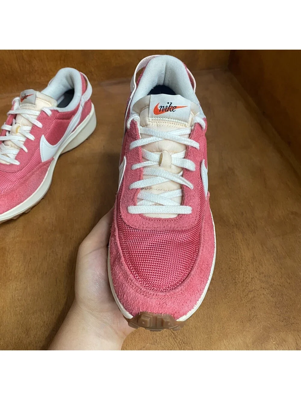 Nike Waffle Debut Shoes Womens Size 11 Adobe Pink Gum Bottom Sneakers DX2931-600